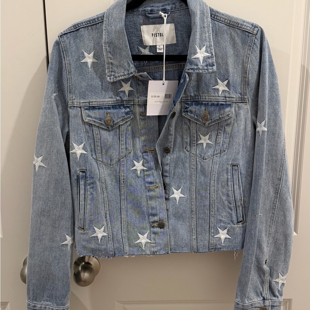 Pistola Blue Star-Embellished Jean Jacket